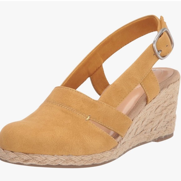 NWOT Easy Street Stargaze Espadrille Slingback Wedges - Picture 2 of 9